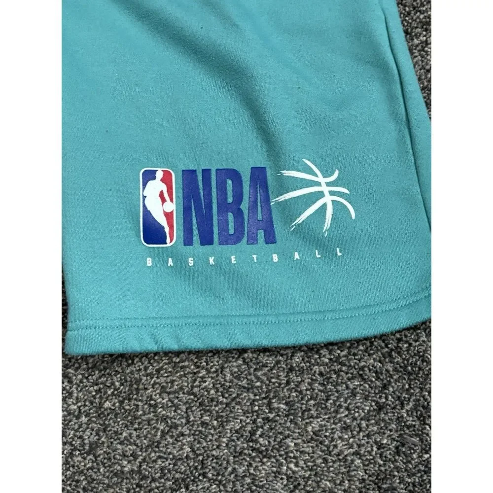 NBA Men's Trainer Shorts- Teal- Size Large